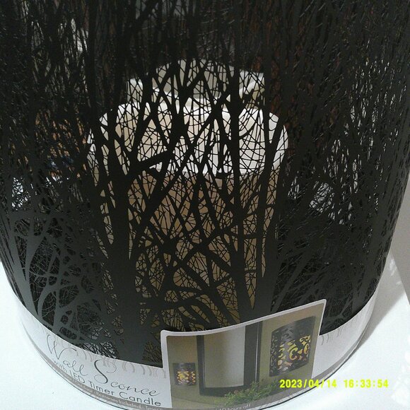 Set of 2 Black (Branches) Candle Wall Sconces - Picture 2 of 3